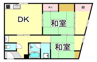 南郷住宅の物件間取画像